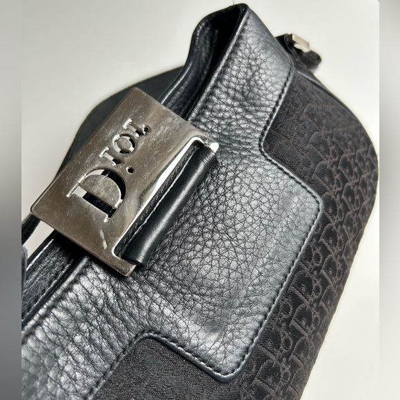 Authentic Christian Dior by John Galliano F/W 2005 Black Diorissimo Shoulder Bag - Picture 6 of 10